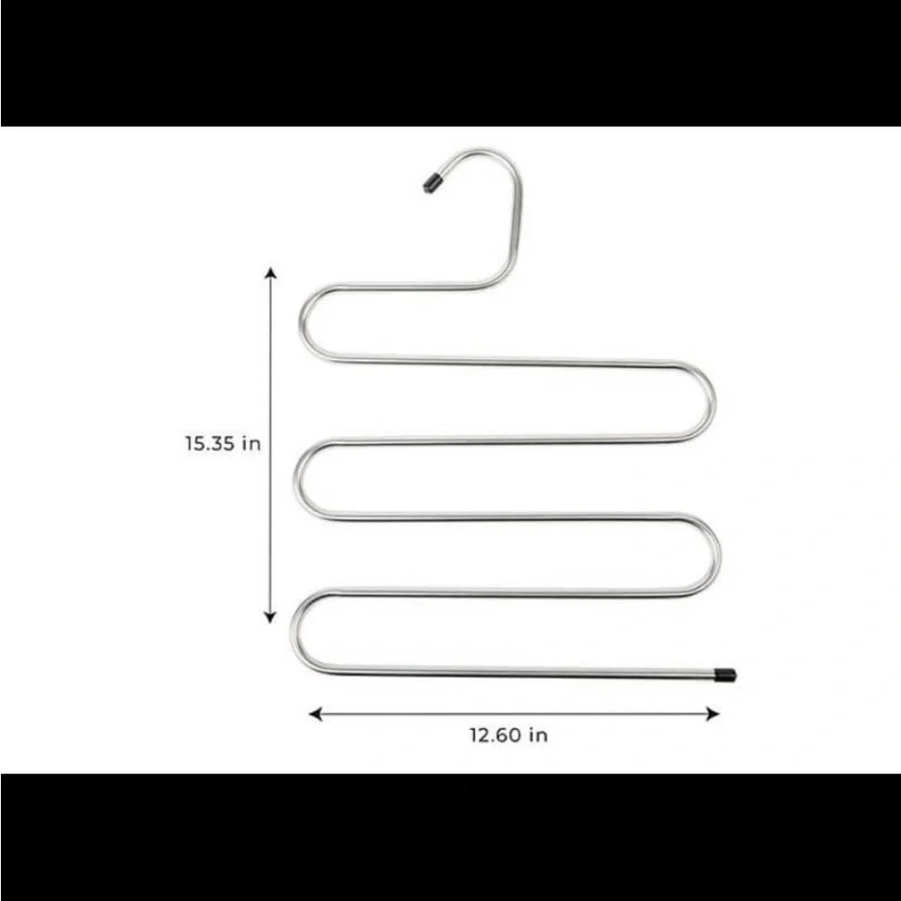 Smart Design S/2 Stainless Steel Pant Hangers